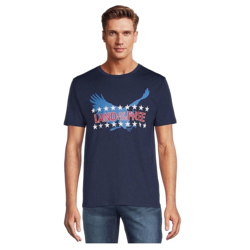 Land of free men’s shirt 4th July